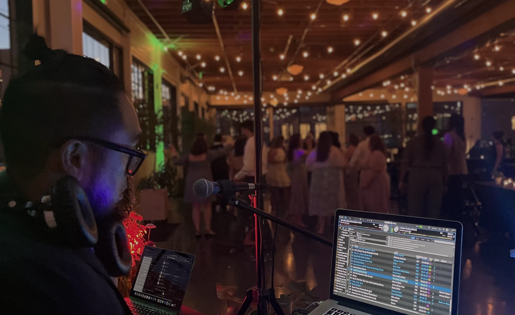 ARISE DJ working a live reception